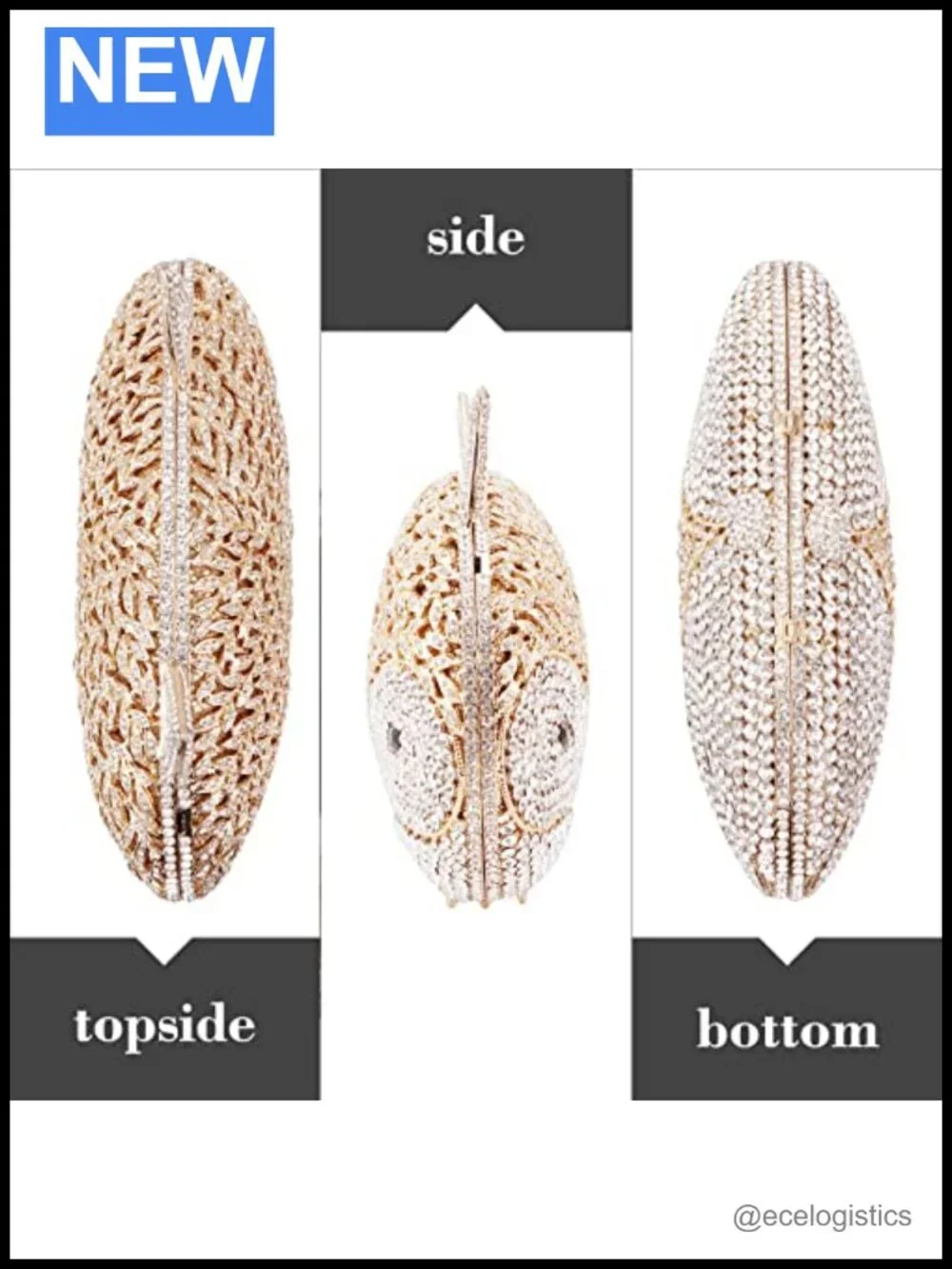 Rhinestone Clutch Purse Evening Handbag Money Bag Prom Party Wedding